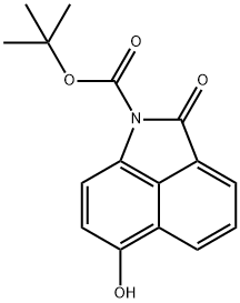 1,1-Dimethylethyl 6-hydroxy-2-oxobenz[cd]indole-1(2H)-carboxylate Structure