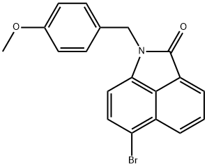 6-Bromo-1-[(4-methoxyphenyl)methyl]benz[cd]indol-2(1H)-one Structure