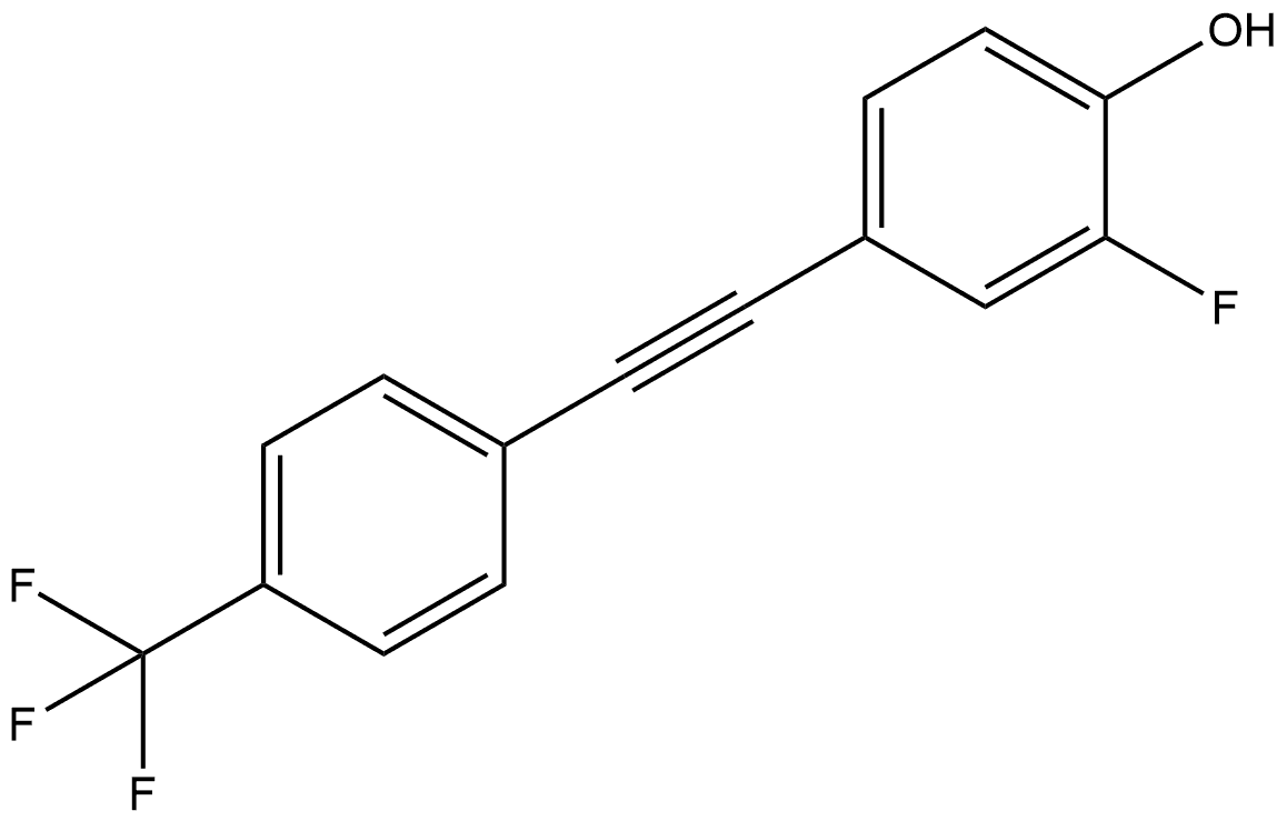 2-Fluoro-4-[2-[4-(trifluoromethyl)phenyl]ethynyl]phenol Structure