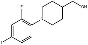 (1-(2-fluoro-4-iodophenyl)piperidin-4-yl)methanol Structure