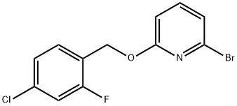 Pyridine, 2-bromo-6-[(4-chloro-2-fluorophenyl)methoxy]- Structure