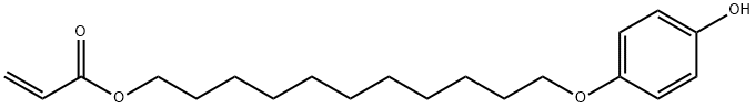 2-Propenoic acid, 11-(4-hydroxyphenoxy)undecyl ester Structure