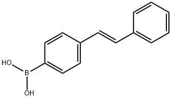 Boronic acid, B-[4-[(1E)-2-phenylethenyl]phenyl]- Structure