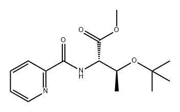 L-Allothreonine, O-(1,1-dimethylethyl)-N-(2-pyridinylcarbonyl)-, methyl ester Structure