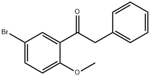 Ethanone, 1-(5-bromo-2-methoxyphenyl)-2-phenyl- Structure