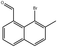1-Naphthalenecarboxaldehyde, 8-bromo-7-methyl- 구조식 이미지