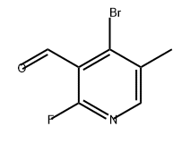 3-Pyridinecarboxaldehyde, 4-bromo-2-fluoro-5-methyl- Structure