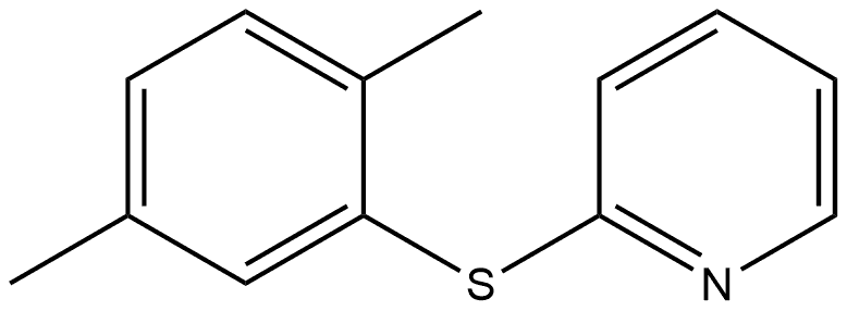 2-[(2,5-Dimethylphenyl)thio]pyridine Structure