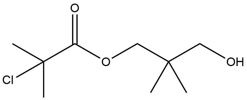 2-chloro-2-methyl-Propanoic acid 3-hydroxy-2,2-dimethylpropyl ester Structure