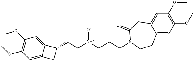3-(7,8-dimethoxy-2-oxo-1,2,4,5-tetrahydro-3H-benzo[d]azepin-3-yl)-N-(((S)-3,4-dimethoxybicyclo[4.2.0]octa-1(6),2,4-trien-7-yl)methyl)-N-methylpropan-1-amine oxide Structure