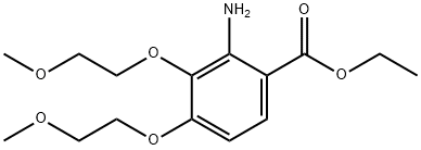 Benzoic acid, 2-amino-3,4-bis(2-methoxyethoxy)-, ethyl ester 구조식 이미지