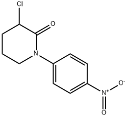 2-Piperidinone, 3-chloro-1-(4-nitrophenyl)- 구조식 이미지