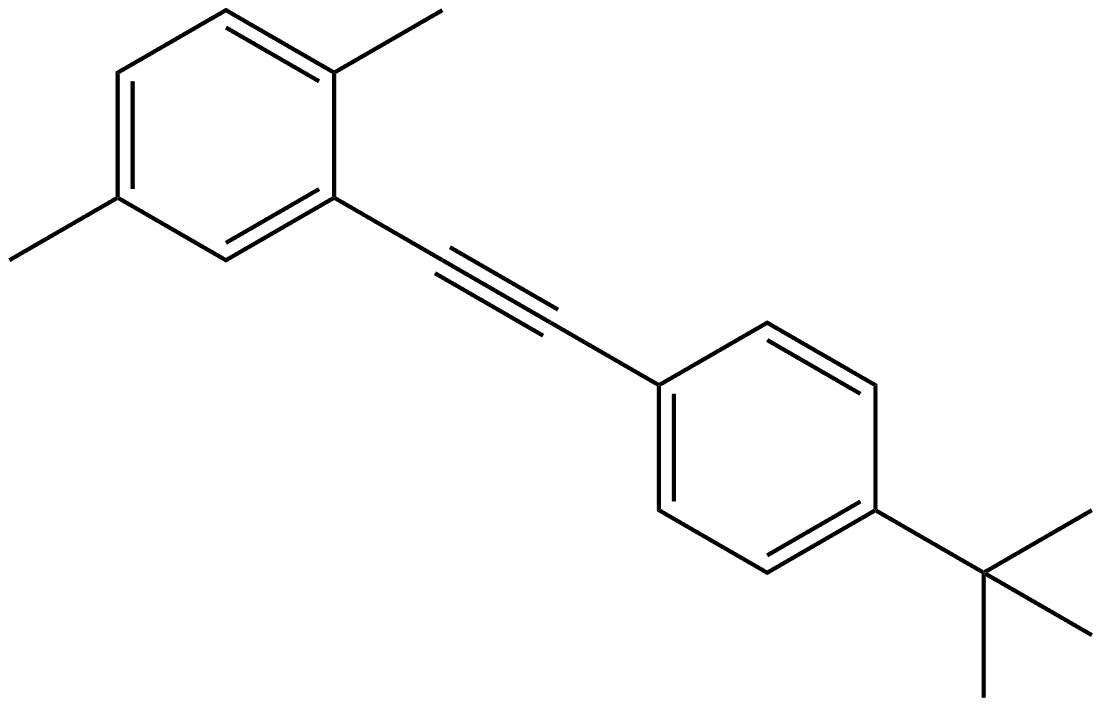 2-[2-[4-(1,1-Dimethylethyl)phenyl]ethynyl]-1,4-dimethylbenzene Structure