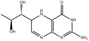 4(3H)-Pteridinone, 2-amino-6-[(1R,2S)-1,2-dihydroxypropyl]-5,6-dihydro- Structure