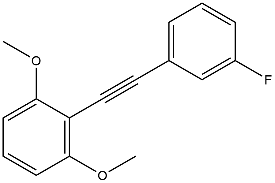 2-[2-(3-Fluorophenyl)ethynyl]-1,3-dimethoxybenzene Structure