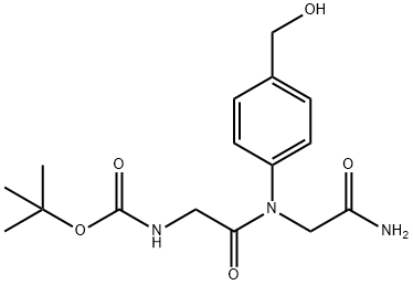 Boc-Gly-Gly-N-[4-(hydroxymethyl)phenyl] Structure