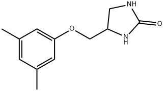 2-Imidazolidinone, 4-[(3,5-dimethylphenoxy)methyl]- Structure