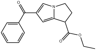 1H-Pyrrolizine-1-carboxylic acid, 6-benzoyl-2,3-dihydro-, ethyl ester Structure