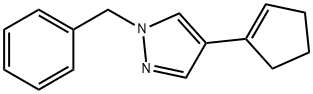 1-Benzyl-4-(cyclopent-1-en-1-yl)-1H-pyrazole 구조식 이미지