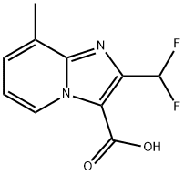 2-(Difluoromethyl)-8-methyl-2-imidazo[1,2-a]pyridine-3-carboxylic acid Structure