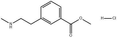 Benzoic acid, 3-[2-(methylamino)ethyl]-, methyl ester, hydrochloride (1:1) Structure