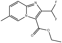 Ethyl 2-(difluoromethyl)-6-methylimidazo[1,2-a]pyridine-3-carboxylate Structure