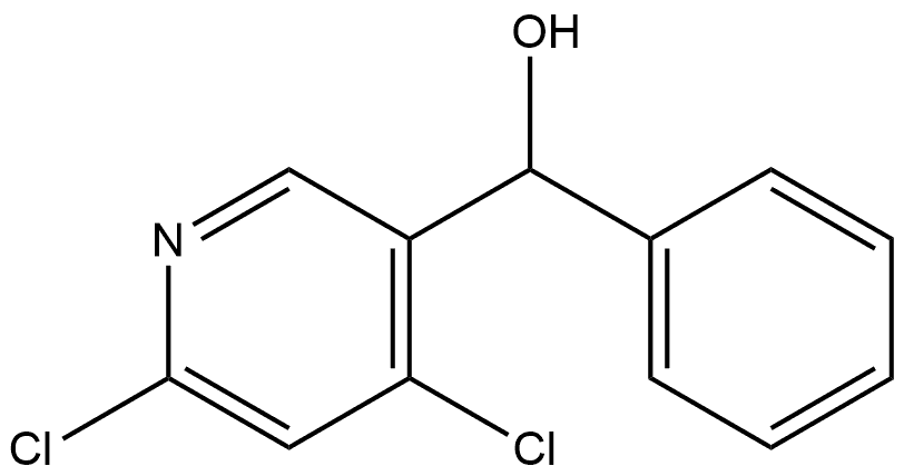 4,6-Dichloro-α-phenyl-3-pyridinemethanol Structure