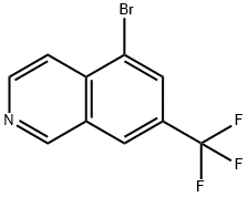 Isoquinoline, 5-bromo-7-(trifluoromethyl)- Structure