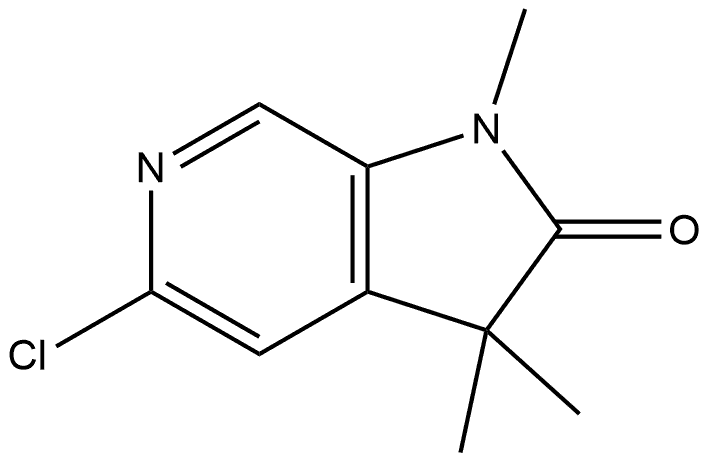 5-Chloro-1,3-dihydro-1,3,3-trimethyl-2H-pyrrolo[2,3-c]pyridin-2-one Structure