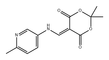 1,3-Dioxane-4,6-dione, 2,2-dimethyl-5-[[(6-methyl-3-pyridinyl)amino]methylene]- Structure