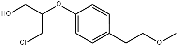 3-chloro-2-(4-(2-methoxyethyl)phenoxy)propan-1-ol 구조식 이미지