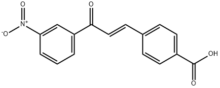 (E)-4-(3-(3-Nitrophenyl)-3-oxoprop-1-en-1-yl)benzoic acid Structure