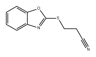 Propanenitrile, 3-(2-benzoxazolylthio)- 구조식 이미지