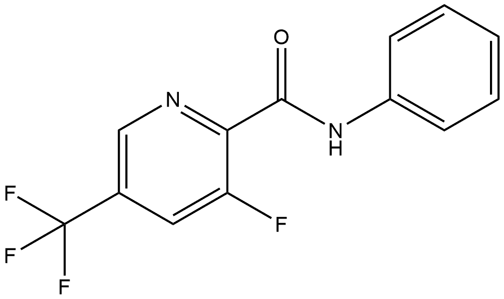 3-Fluoro-N-phenyl-5-(trifluoromethyl)-2-pyridinecarboxamide Structure