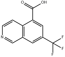 5-Isoquinolinecarboxylic acid, 7-(trifluoromethyl)- Structure