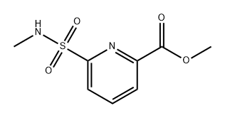 2-Pyridinecarboxylic acid, 6-[(methylamino)sulfonyl]-, methyl ester 구조식 이미지