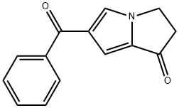 1H-Pyrrolizin-1-one, 6-benzoyl-2,3-dihydro- Structure