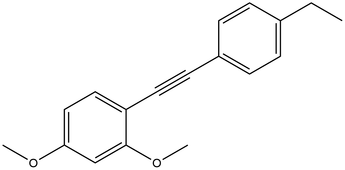 1-[2-(4-Ethylphenyl)ethynyl]-2,4-dimethoxybenzene Structure