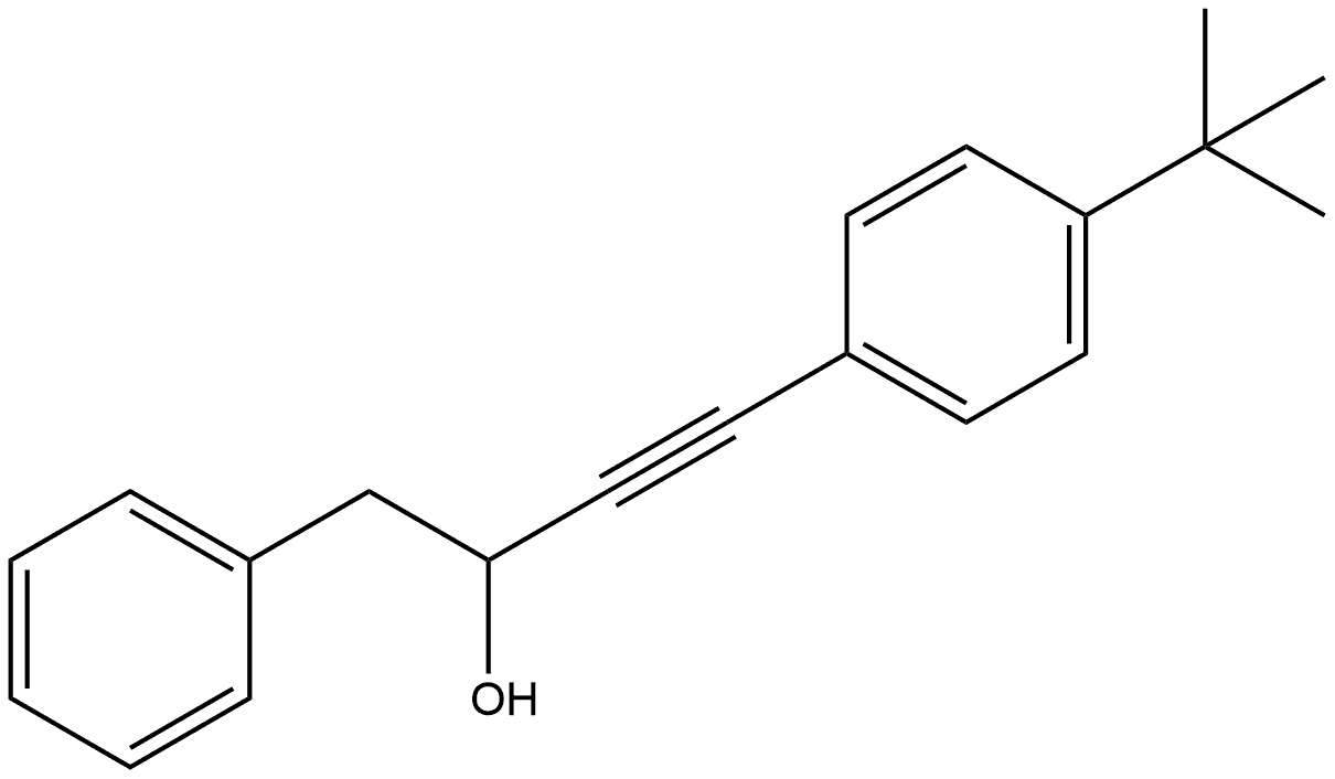 α-[2-[4-(1,1-Dimethylethyl)phenyl]ethynyl]benzeneethanol Structure
