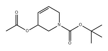 1(2H)-Pyridinecarboxylic acid, 3-(acetyloxy)-3,6-dihydro-, 1,1-dimethylethyl ester Structure