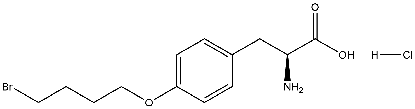 L-Tyrosine, O-(4-bromobutyl)-, hydrochloride (1:1) Structure