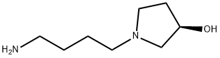 3-Pyrrolidinol, 1-(4-aminobutyl)-, (3R)- Structure