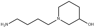 3-Piperidinol, 1-(4-aminobutyl)- Structure