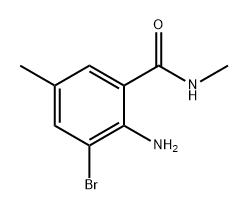 Benzamide, 2-amino-3-bromo-N,5-dimethyl- 구조식 이미지