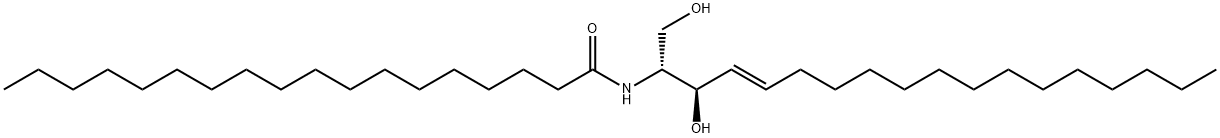 C18 D-threo Ceramide (d18:1/18:0) Structure