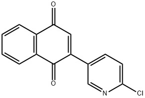 1,4-Naphthalenedione, 2-(6-chloro-3-pyridinyl)- Structure