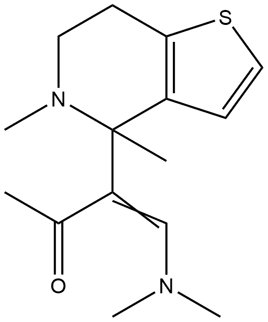 4-(dimethylamino)-3-(4,5-dimethyl-6,7-dihydrothieno[3,2-c]pyridin-4-yl)but-3-en-2-one Structure