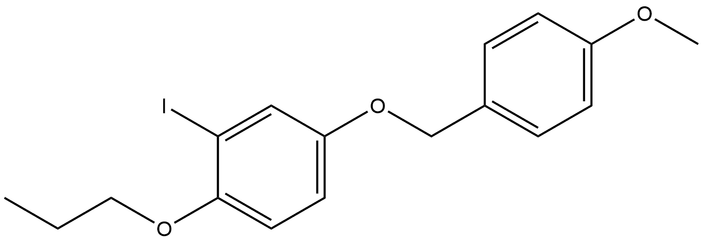 2-Iodo-4-[(4-methoxyphenyl)methoxy]-1-propoxybenzene Structure