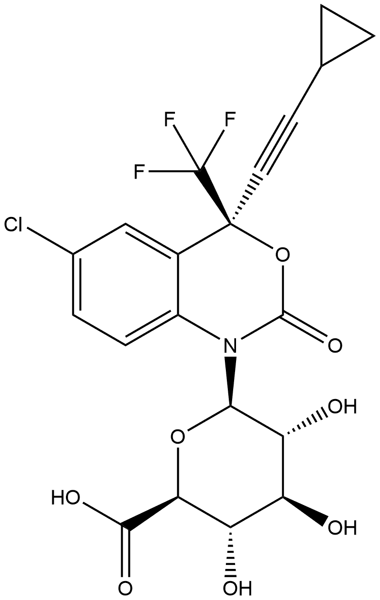 (S)-Efavirenz N-β-D-Glucuronide Structure