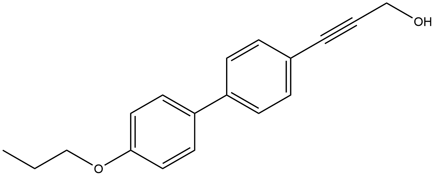 3-(4′-Propoxy[1,1′-biphenyl]-4-yl)-2-propyn-1-ol Structure